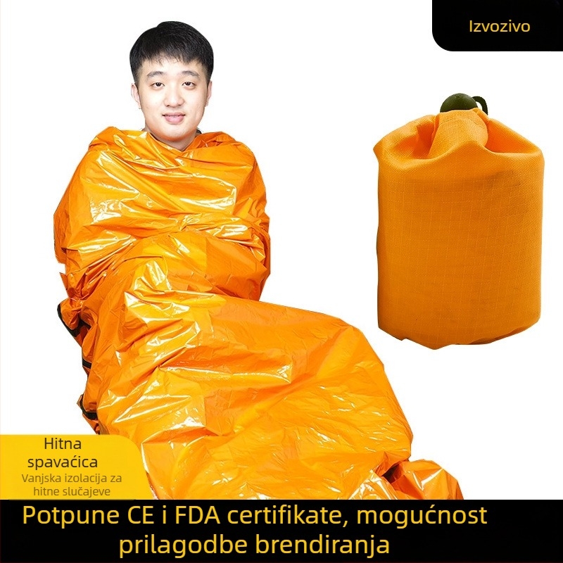Spavaći vreća za odrasle s izolacijom od aluminijskog filma, težina 0,15 kg