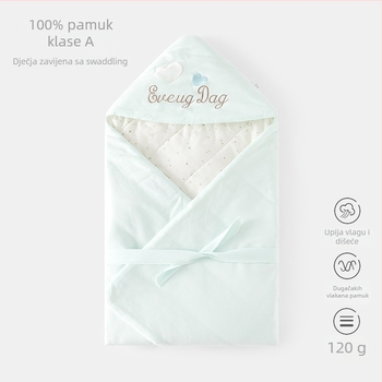 Zavijanje za novorođenče, tkanina od pamuka, punilo od poliestera, pogodno za proljeće, jesen i zimu, brend Jesen Cotton