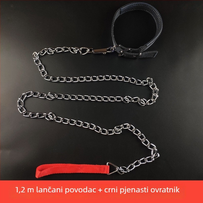 Pseći povodac sa željeznim lancem – lančana užad za kućne ljubimce, privjesak