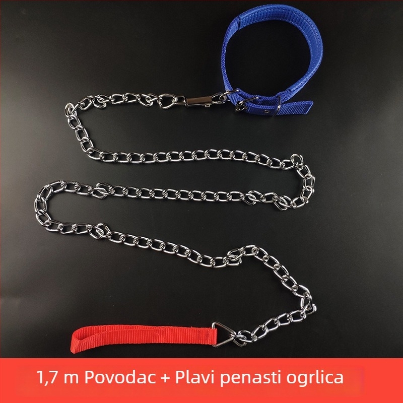 Pseći povodac sa željeznim lancem – lančana užad za kućne ljubimce, privjesak