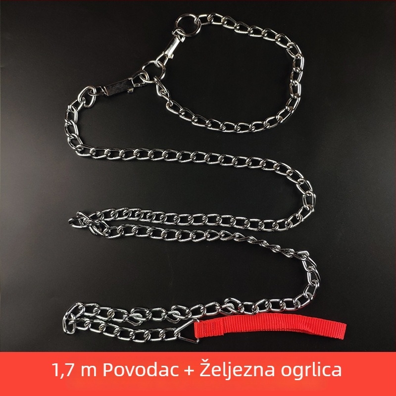 Pseći povodac sa željeznim lancem – lančana užad za kućne ljubimce, privjesak