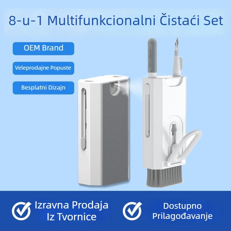 All-in-One set za čišćenje zaslona s raspršivačem i čistim perom, za notebook, telefon, računalo, slušalice, bijelu ploču i digitalnu kameru
