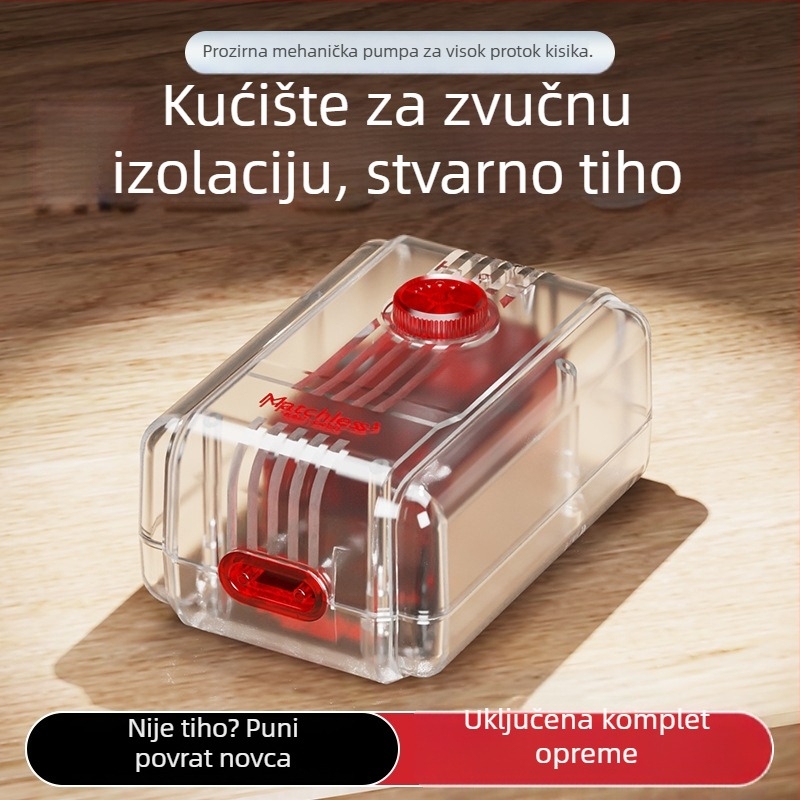 Akvarijska pumpa za oksigen Old Fisherman, iznimno tih DC aerator, 30 dB, težina ≤3 kg