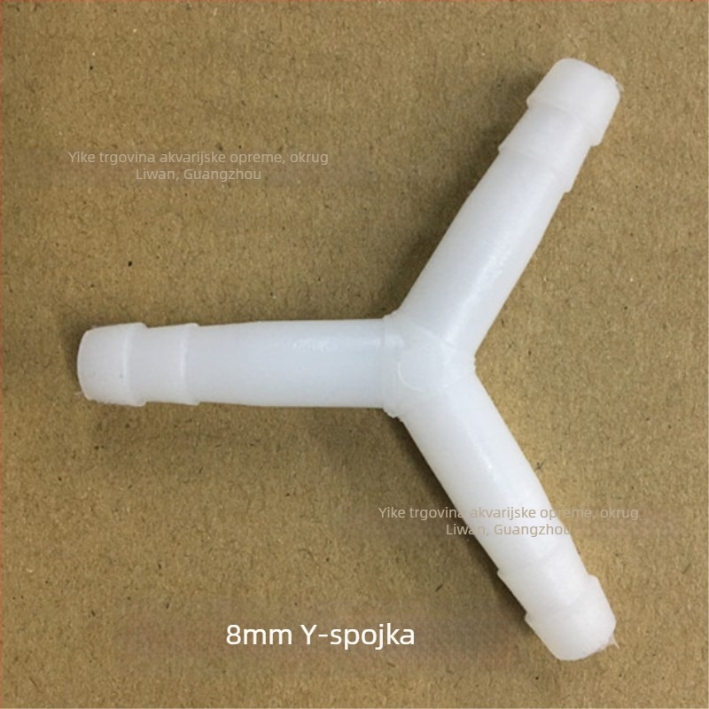 Aksesor za oksigen pumpu — uspravni Tee spoj za cijev zraka; materijal plastika; težina 10 g; kategorija oprema za akvarij