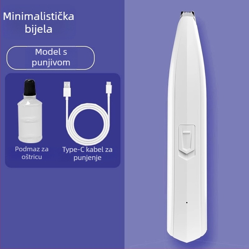 Nerve Cat električni trimer za šape kućnih ljubimaca s LED svjetlom – plastično kućište, za pse i mačke