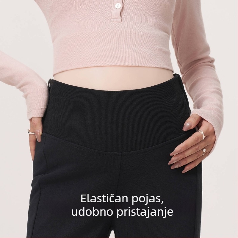 Masanon trudničke hlače, 3/4 duljina, širok kroj, poliester, ljeto 2025 izdanje