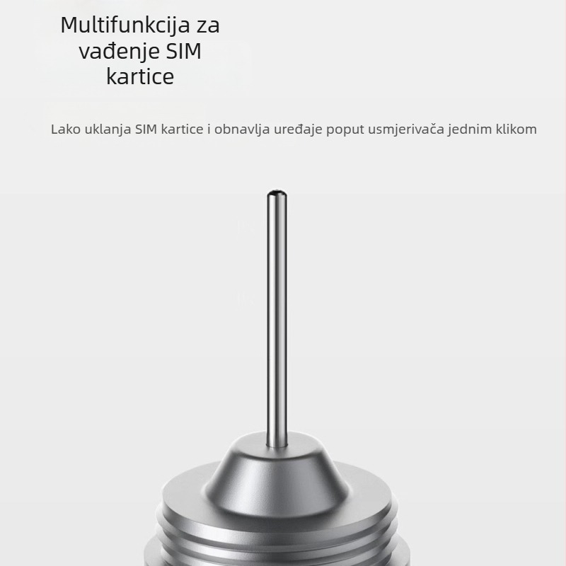 Višenamjenski alat za mobilne telefone: igla za vađenje SIM kartice iz aluminijske legure, četkica za pretinac SIM/baterije i čistilna olovka za slušalice, univerzalna kompatibilnost