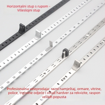 A-pilaster s proreznim otvorima za ormare, legura čelika i aluminija, lijevano aluminijsko legura, model 002, Kaiqi Hardware