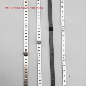 A-pilaster s proreznim otvorima za ormare, legura čelika i aluminija, lijevano aluminijsko legura, model 002, Kaiqi Hardware