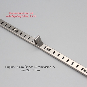 A-pilaster s proreznim otvorima za ormare, legura čelika i aluminija, lijevano aluminijsko legura, model 002, Kaiqi Hardware