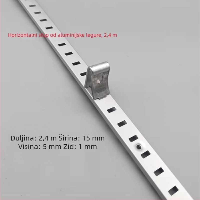 A-pilaster s proreznim otvorima za ormare, legura čelika i aluminija, lijevano aluminijsko legura, model 002, Kaiqi Hardware