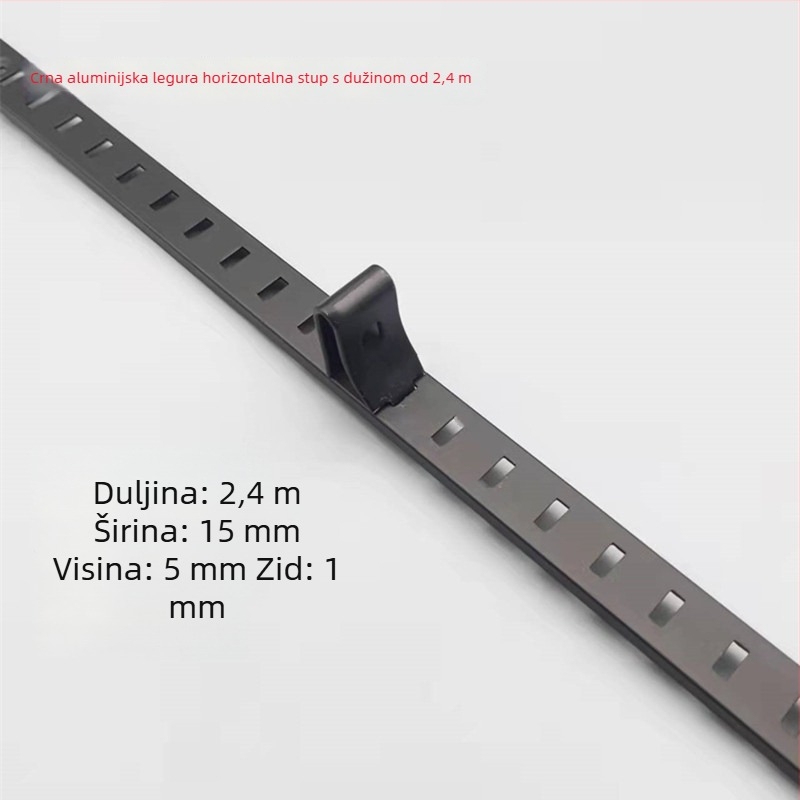 A-pilaster s proreznim otvorima za ormare, legura čelika i aluminija, lijevano aluminijsko legura, model 002, Kaiqi Hardware