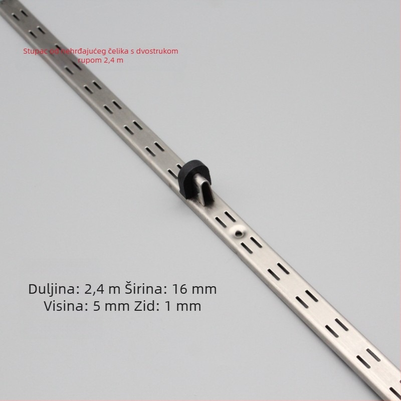 A-pilaster s proreznim otvorima za ormare, legura čelika i aluminija, lijevano aluminijsko legura, model 002, Kaiqi Hardware