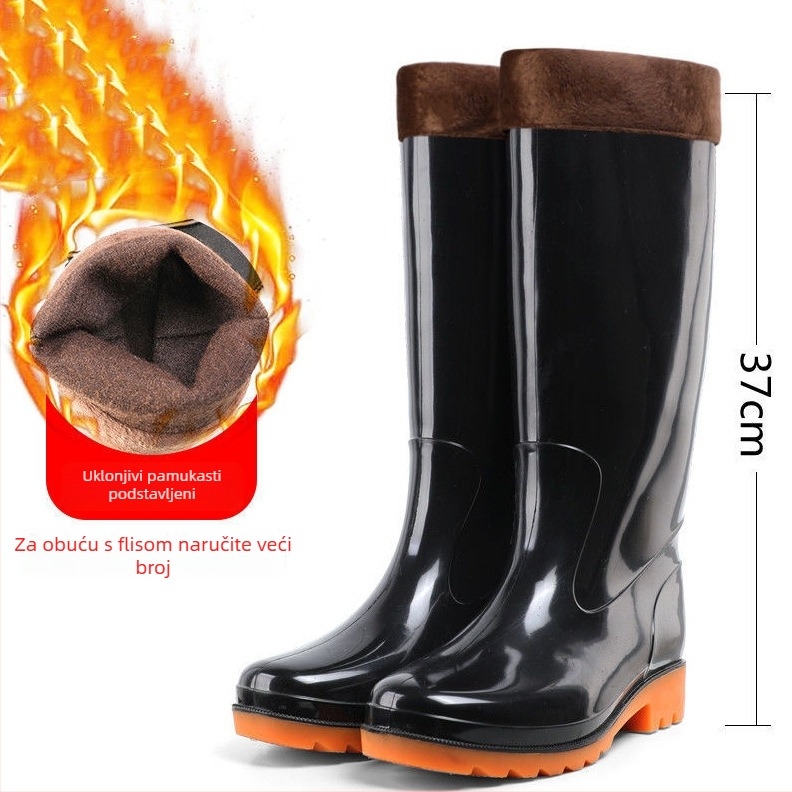 Kišne čizme od PVC, visok dio čizma, prozračne i tople, protuklizne
