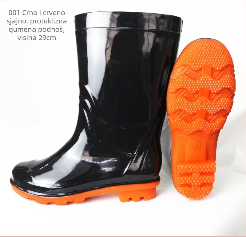 Kišne čizme od PVC, visok dio čizma, prozračne i tople, protuklizne