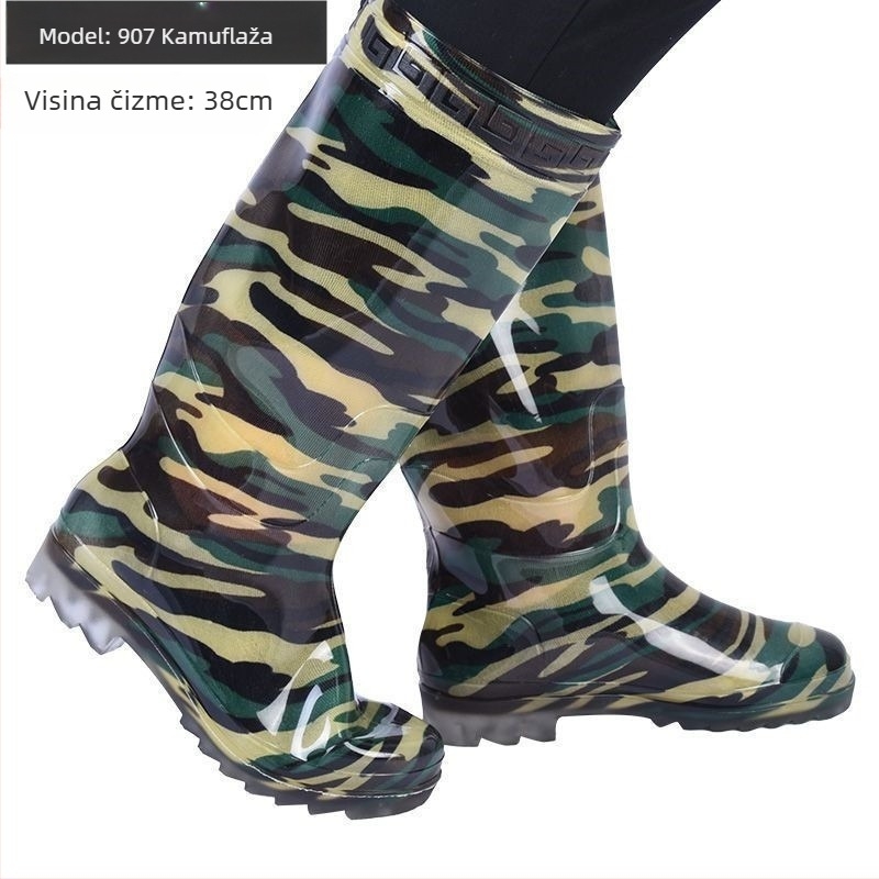 Kišne čizme od PVC, visok dio čizma, prozračne i tople, protuklizne