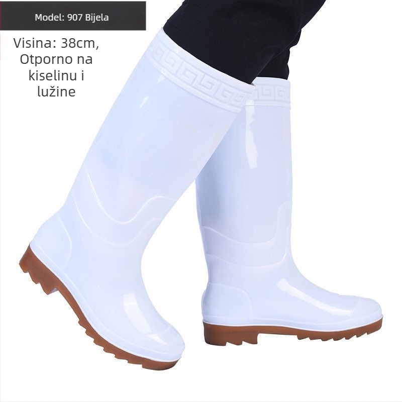 Kišne čizme od PVC, visok dio čizma, prozračne i tople, protuklizne