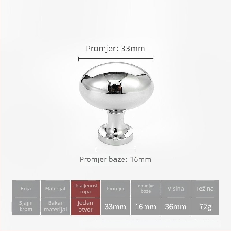 Kuka za vrata ormarića, mesing, francuski stil, CNC obrada, površinsko montiranje