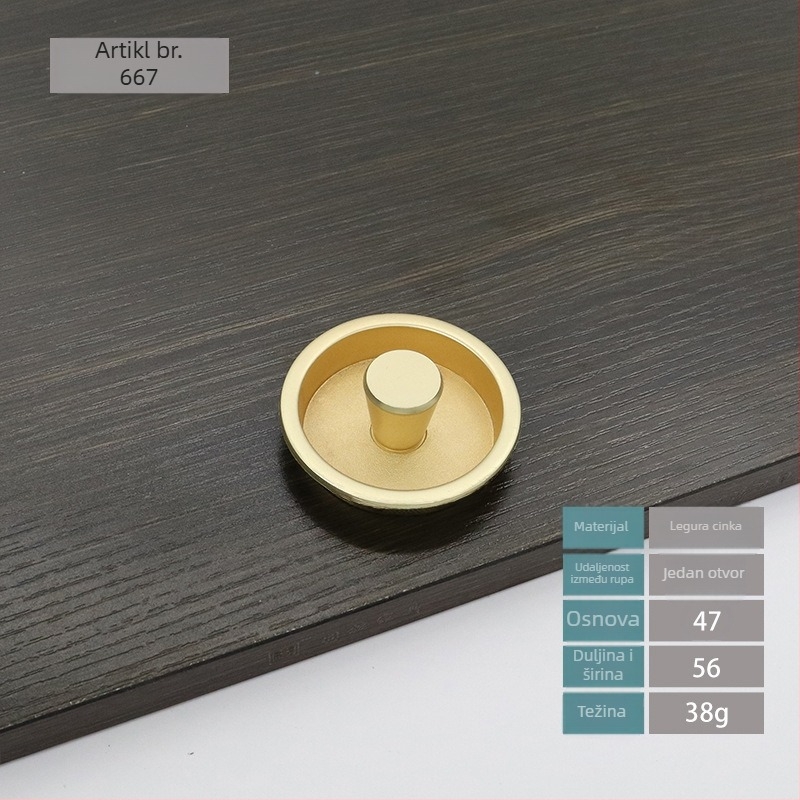 Ručka za vrata ormarića i ladicu, Novi kineski stil, cinkova legura, elektropalirani završetak, model Novi kineski stil 5, za ladice i ormariće