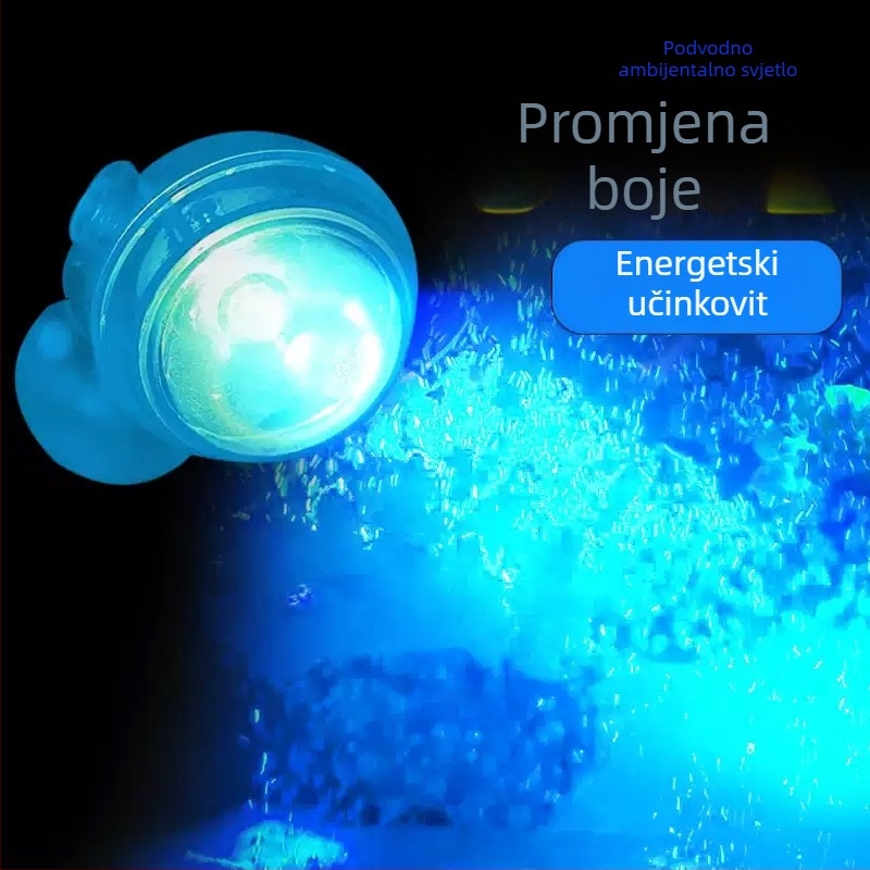 LED reflektor za akvarij 1W s daljinskim upravljanjem za promjenu boje, vodootporno noćno svjetlo