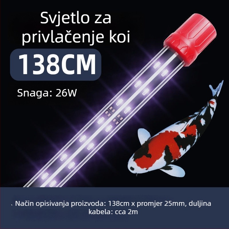 KOI LED lampa za akvarij - PVC kućište, 15W/20W, Marka Yao Rui, Rasvjeta za akvarij, Težina 2