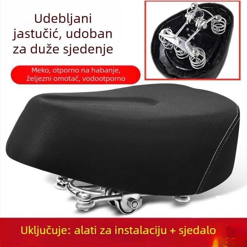 Jastuk za sjedalo električnog bicikla – vodootporan, univerzalan, prošireni (Broj artikla: de5naHcb; Model: Kontaktirajte službu za korisnike; Vrsta: Drugo; Uvoz: Ne)