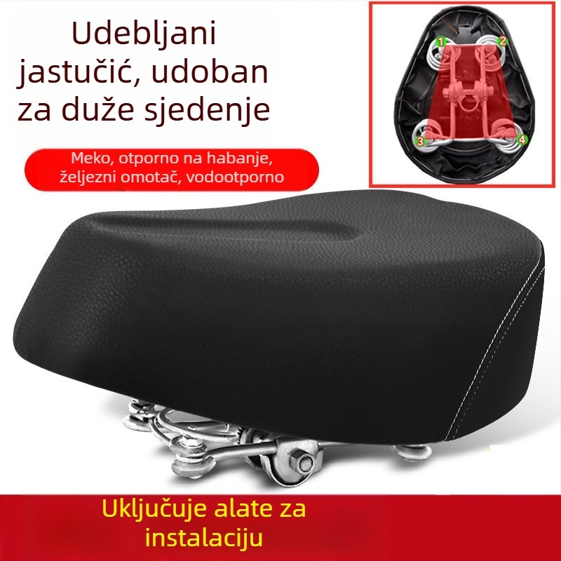 Jastuk za sjedalo električnog bicikla – vodootporan, univerzalan, prošireni (Broj artikla: de5naHcb; Model: Kontaktirajte službu za korisnike; Vrsta: Drugo; Uvoz: Ne)