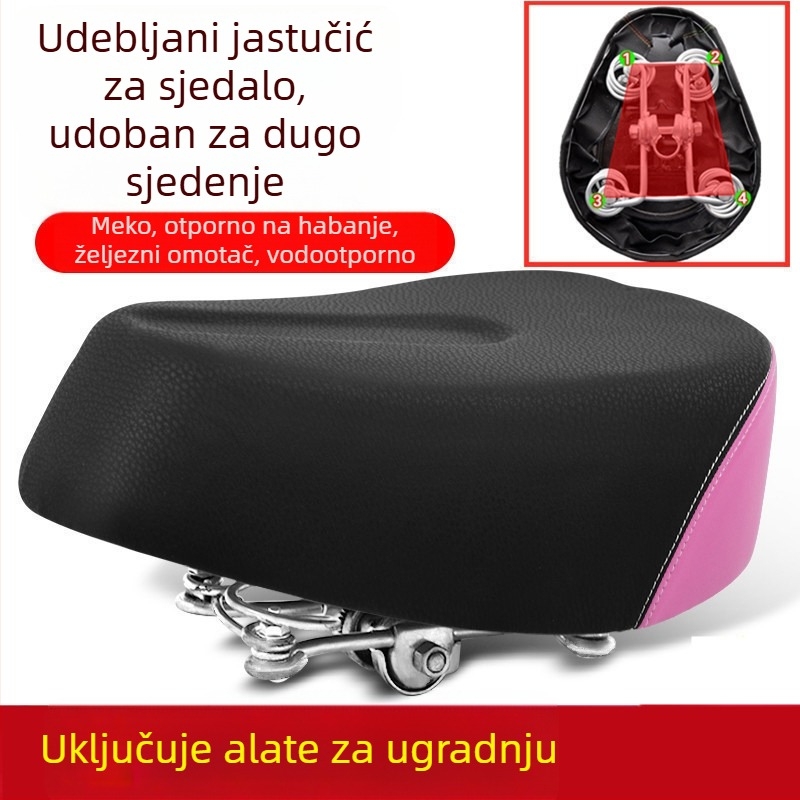Jastuk za sjedalo električnog bicikla – vodootporan, univerzalan, prošireni (Broj artikla: de5naHcb; Model: Kontaktirajte službu za korisnike; Vrsta: Drugo; Uvoz: Ne)