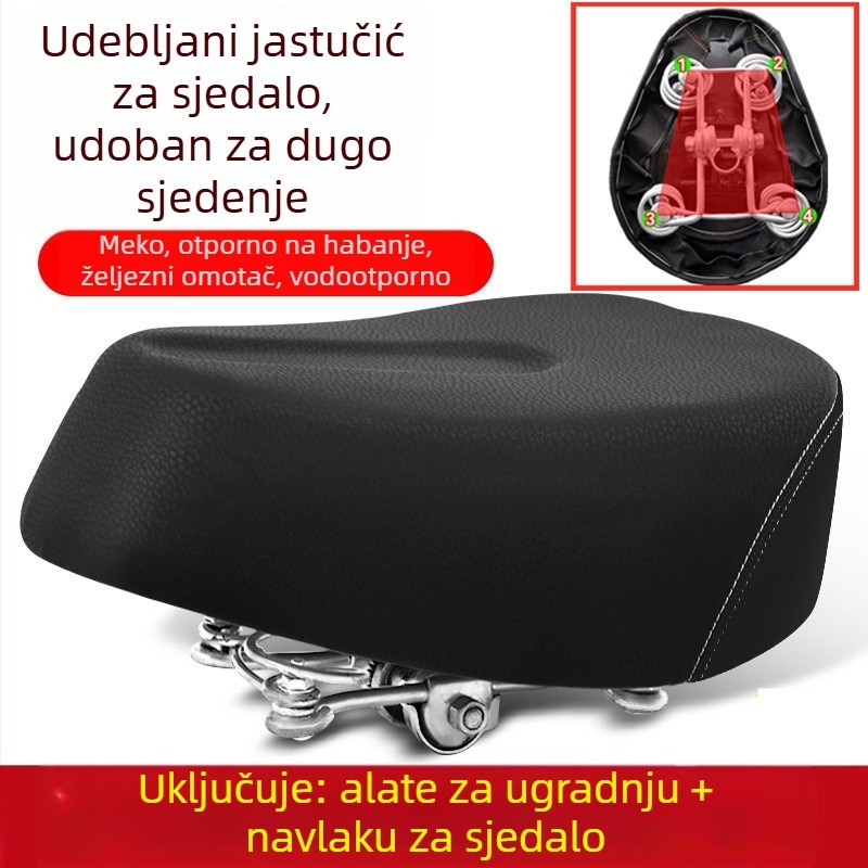 Jastuk za sjedalo električnog bicikla – vodootporan, univerzalan, prošireni (Broj artikla: de5naHcb; Model: Kontaktirajte službu za korisnike; Vrsta: Drugo; Uvoz: Ne)