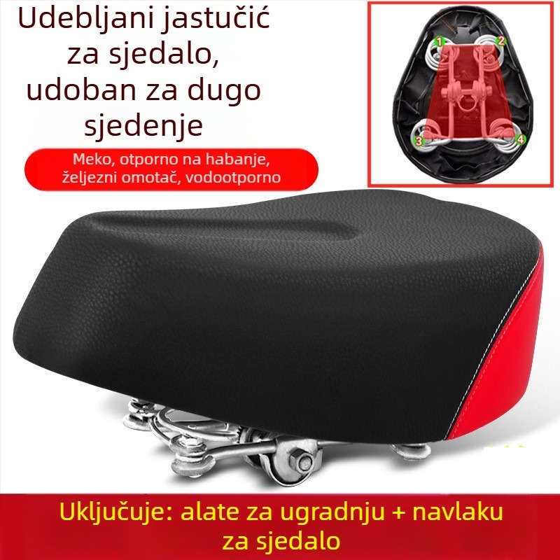 Jastuk za sjedalo električnog bicikla – vodootporan, univerzalan, prošireni (Broj artikla: de5naHcb; Model: Kontaktirajte službu za korisnike; Vrsta: Drugo; Uvoz: Ne)