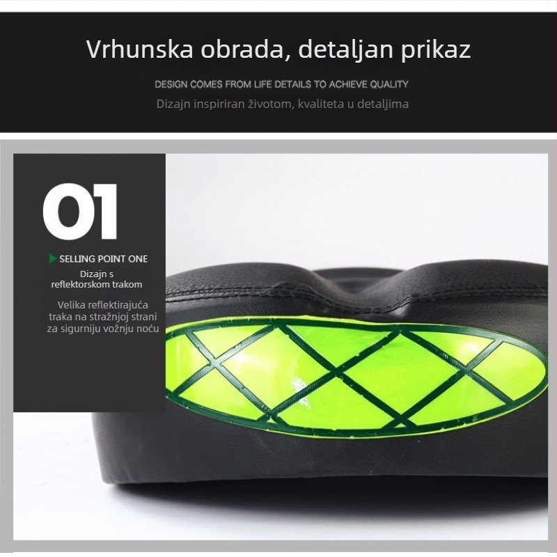 Jastuk za sjedalo električnog bicikla – vodootporan, univerzalan, prošireni (Broj artikla: de5naHcb; Model: Kontaktirajte službu za korisnike; Vrsta: Drugo; Uvoz: Ne)