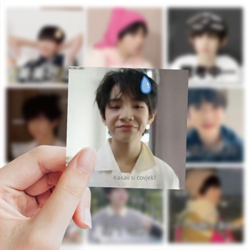 Rucheng set naljepnica, 63 listova, sladak stil, ispisano, samoljepljivo