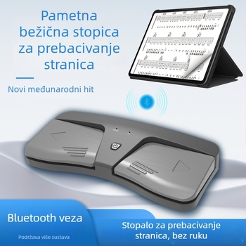 Pedalni okretač stranica za elektroničke tipkovnice, ABS tvrdi kućište, model Music translator, pakiranje u kartonskoj kutiji
