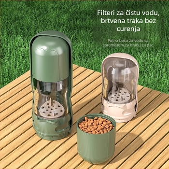 Sklopiva prijenosna posuda za piće i hranu za psa uz svjetlo, segmentirani dizajn (Brand: Jinxing; Kategorija: Alati za hranu kućnih ljubimaca; Materijal: Drugo; Uvoz: Ne)