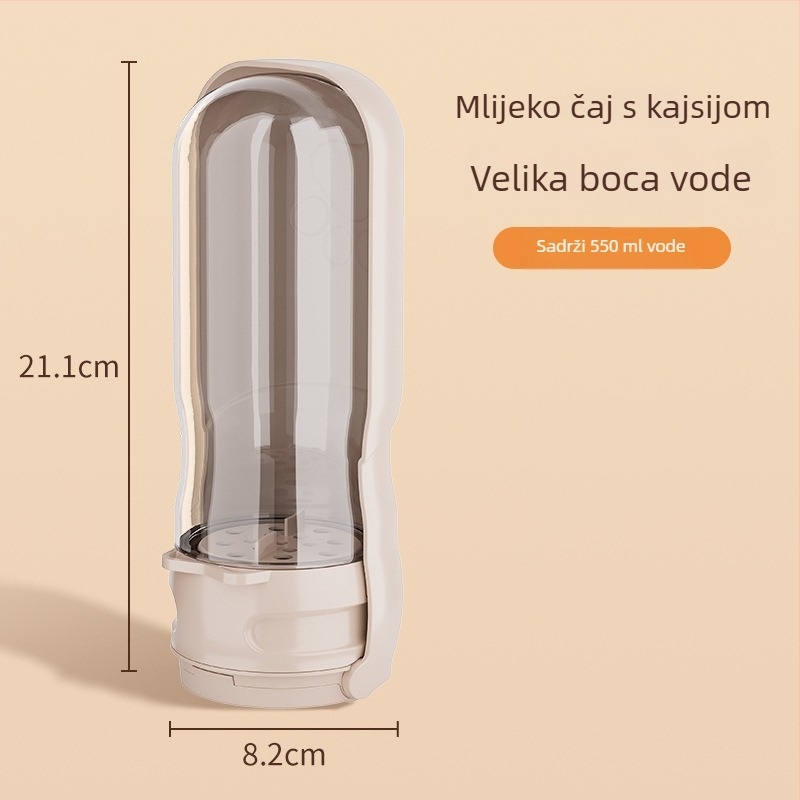 Sklopiva prijenosna posuda za piće i hranu za psa uz svjetlo, segmentirani dizajn (Brand: Jinxing; Kategorija: Alati za hranu kućnih ljubimaca; Materijal: Drugo; Uvoz: Ne)