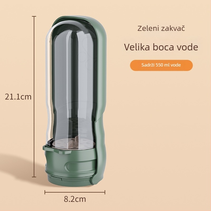 Sklopiva prijenosna posuda za piće i hranu za psa uz svjetlo, segmentirani dizajn (Brand: Jinxing; Kategorija: Alati za hranu kućnih ljubimaca; Materijal: Drugo; Uvoz: Ne)