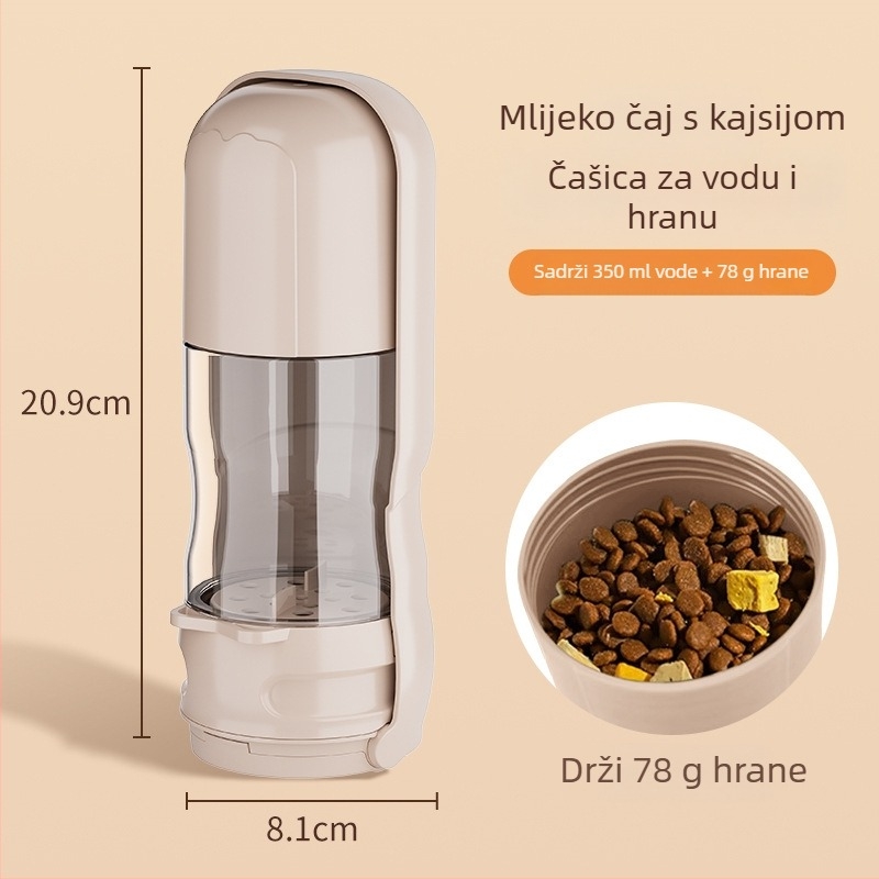 Sklopiva prijenosna posuda za piće i hranu za psa uz svjetlo, segmentirani dizajn (Brand: Jinxing; Kategorija: Alati za hranu kućnih ljubimaca; Materijal: Drugo; Uvoz: Ne)