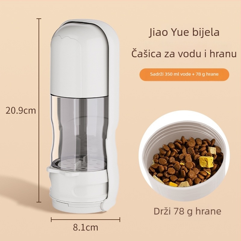Sklopiva prijenosna posuda za piće i hranu za psa uz svjetlo, segmentirani dizajn (Brand: Jinxing; Kategorija: Alati za hranu kućnih ljubimaca; Materijal: Drugo; Uvoz: Ne)