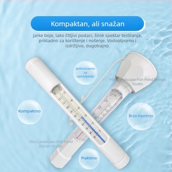 Koi jezero termometar – vanjski plutaći termometar za jezero, bazen i vrt