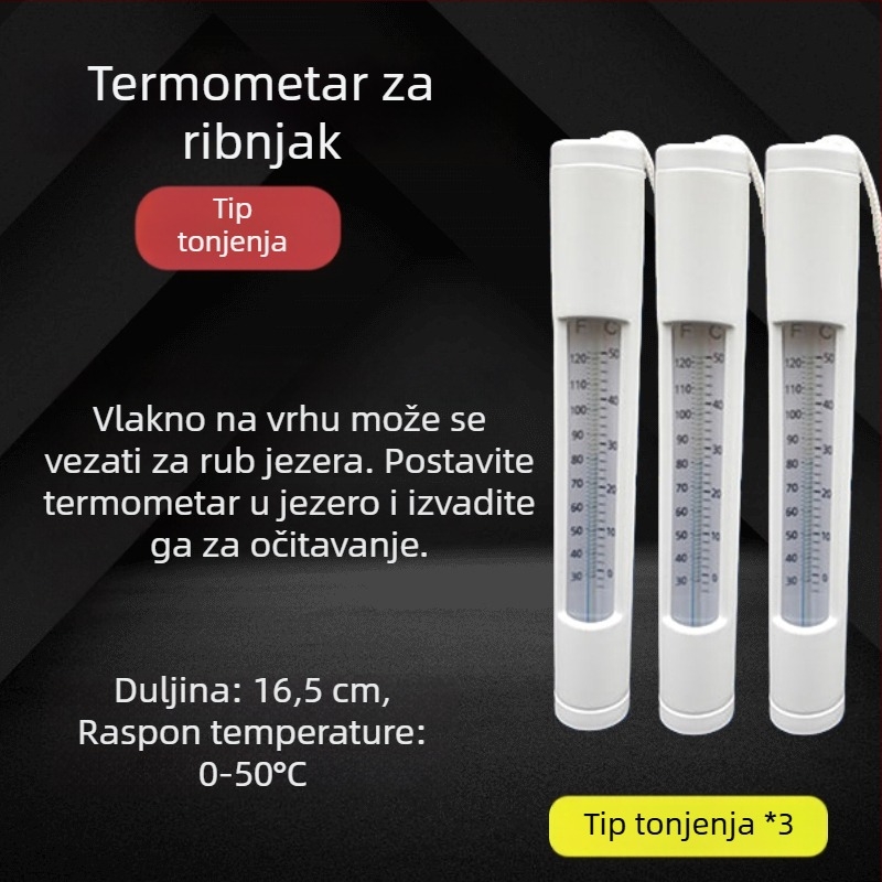 Koi jezero termometar – vanjski plutaći termometar za jezero, bazen i vrt