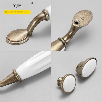 Yi Jia Ručka za vrata ormara, europskog stila, cinkovog legura, kovano, model: 3027/3002/3030/3002/3017/3026/3033/3029
