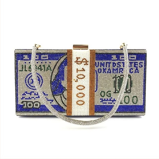 PVC clutch torbica, Birkin inspirirana, otvaranje aluminijskim okvirom, vodoravni kvadratnog oblika