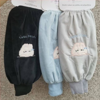 Zaštitne plišane rukave za žene – protiv prljavštine, flanel, jesenki stil, crtani dizajn