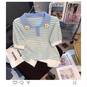 Polo majica za djevojčice od pletene tkanine, ljeto 2024, za uzrast 8+ godina