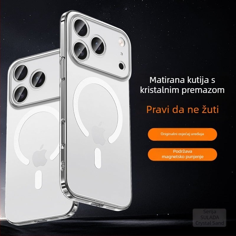 Kućište za iPhone 14/14 Pro/14 Pro Max — mat završna obrada, magnetsko prianjanje, otporno na udarce, odvod topline, anti-otisak prstiju
