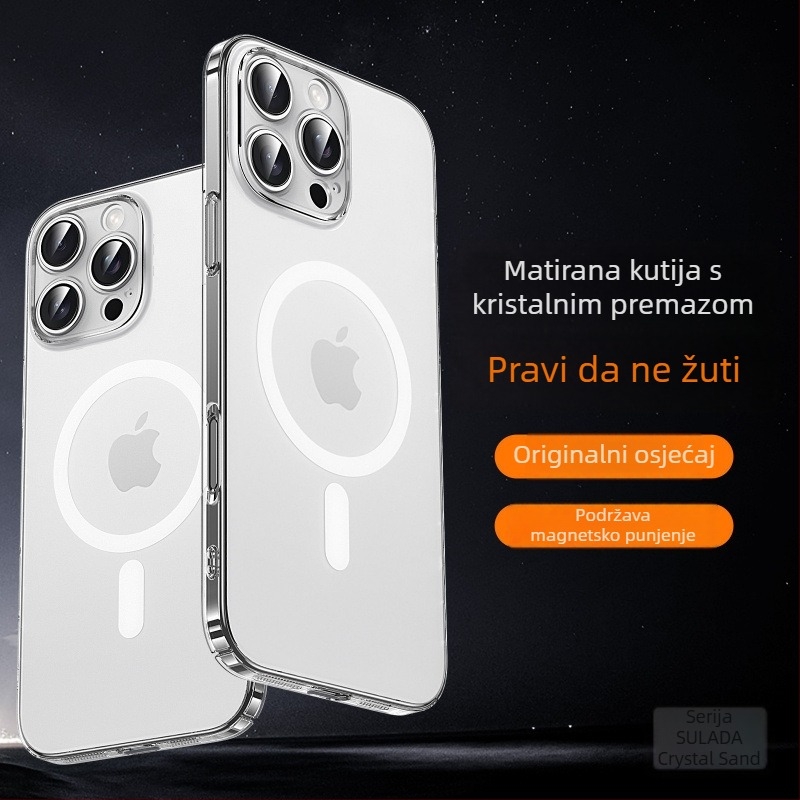 Kućište za iPhone 14/14 Pro/14 Pro Max — mat završna obrada, magnetsko prianjanje, otporno na udarce, odvod topline, anti-otisak prstiju