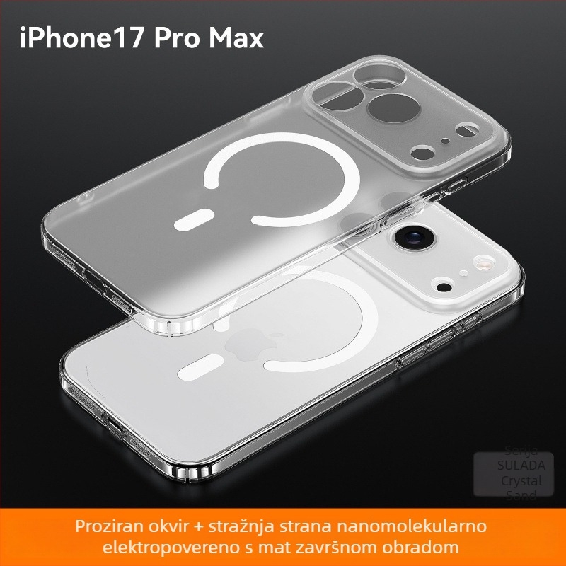 Kućište za iPhone 14/14 Pro/14 Pro Max — mat završna obrada, magnetsko prianjanje, otporno na udarce, odvod topline, anti-otisak prstiju