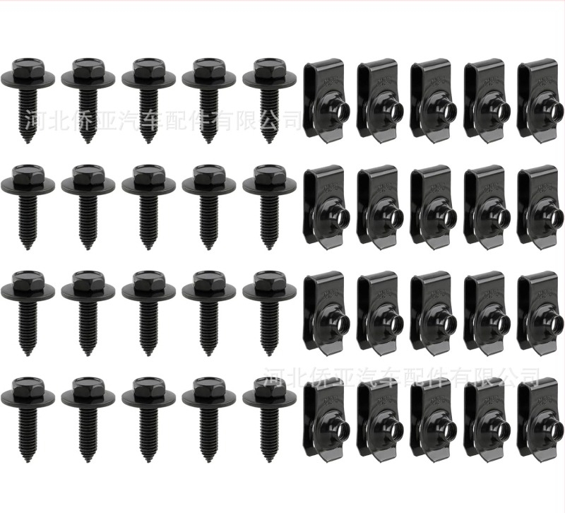 Auto klips sa M6 vijkom i M6U maticom - model M6 - univerzalna kompatibilnost - Overseas branda - obrada i prilagodbe dostupne