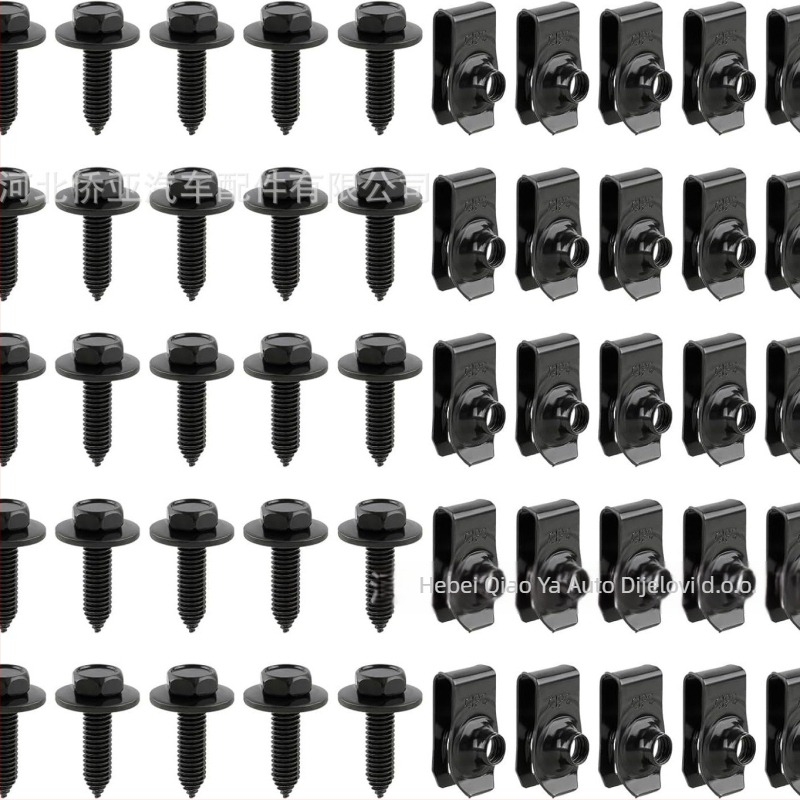 Auto klips sa M6 vijkom i M6U maticom - model M6 - univerzalna kompatibilnost - Overseas branda - obrada i prilagodbe dostupne