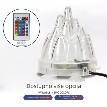Akvarijska lampica za mjehuriće s vulkanskim krajolikom, pumpa za kisik, pagodna lampa, vodootporna